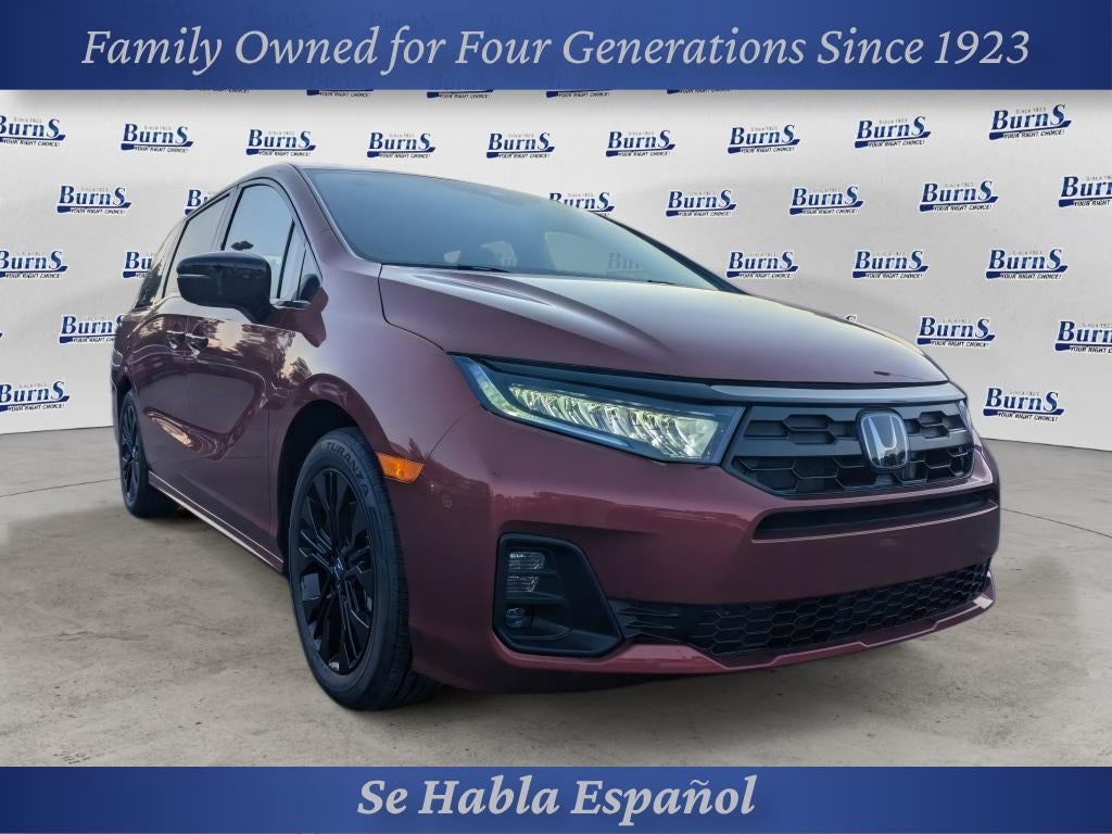 2026 Honda Odyssey Sport-L in Radiant Red Metallic II — front three-quarter view
